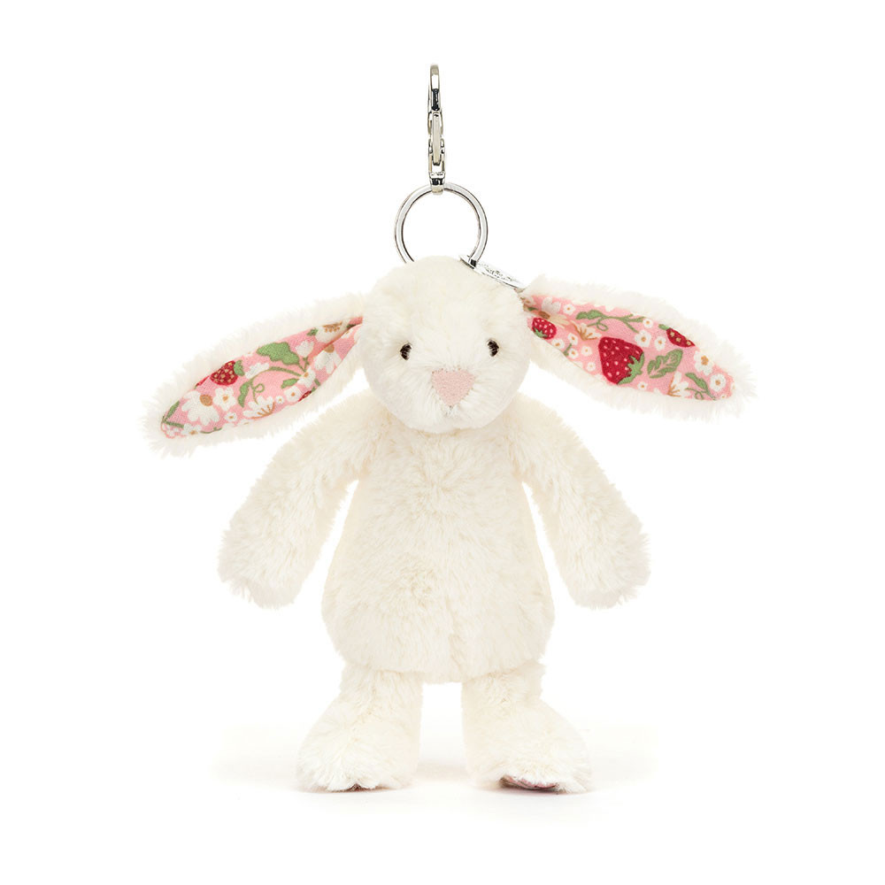 Blossom Cream Bunny ‘Berry- Bag Charm