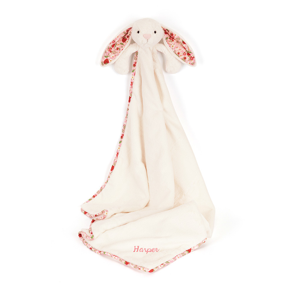 Personalized Blossom Cream Bunny ‘Berry- Blankie