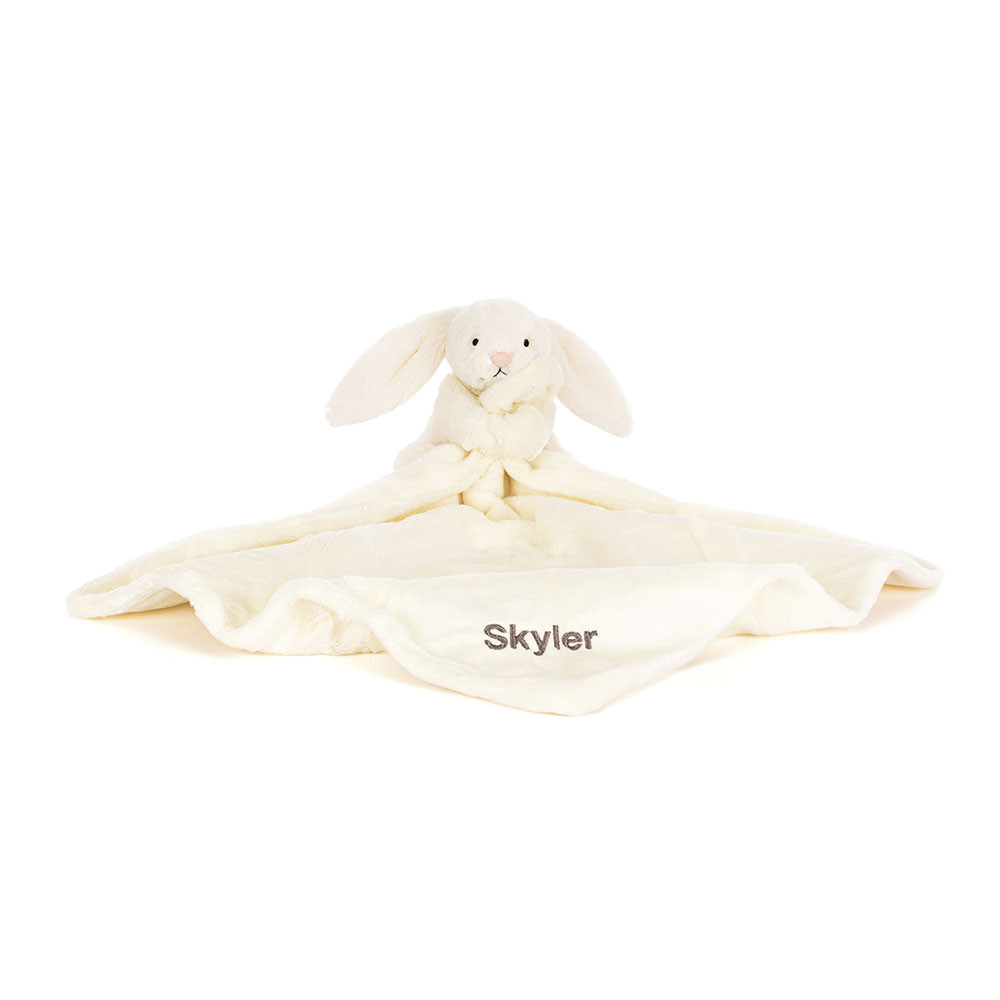 Personalized Bashful Cream Bunny Soother